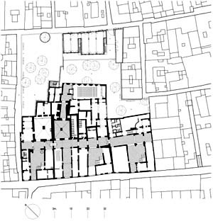 Museu Picasso, implantação<br />Foto: Institut Amatller d’Art Hispànic / Arxius MAS / Arxiu Fotogràfic Municipal 