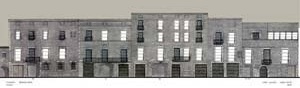 Museu Picasso, elevação Rua Montcada, proposta inicial não realizada<br />Foto: Institut Amatller d’Art Hispànic / Arxius MAS / Arxiu Fotogràfic Municipal 