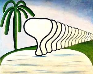 O sono, Tarsila do Amaral, 1928. Óleo sobre tela [XXIII Bienal Internacional de São Paulo]