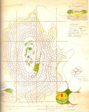 Urbanização com lotes circulares [Arquivo do Instituto Lina Bo e Pietro Maria Bardi]