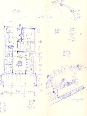 Casa Tipo B – planta [Arquivo do Instituto Lina Bo e Pietro Maria Bardi]