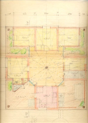 Casa Tipo C – planta [Arquivo do Instituto Lina Bo e Pietro Maria Bardi]