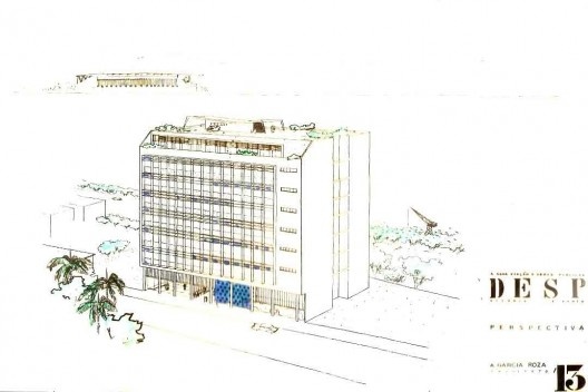 Perspectiva do edifício da Sefaz, de 1951 [Acervo da família de Roza]