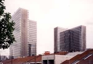 Biblioteca Nacional, Paris, França. Arquiteto  Dominique Perrault<br />Foto A. Guerra 