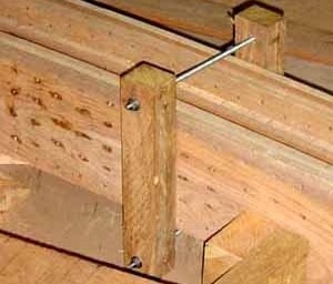 Construção: madeira Laminada Pregada