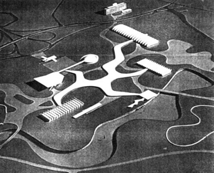 Primeiro Projeto para o Parque do Ibirapuera do Grupo de arquitetos liderado por Oscar Niemeyer, 1952 [Ante-Projeto da Exposição do IV Centenário de São Paulo. São Paulo, 1952]
