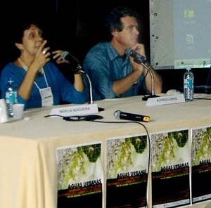 Mesa de encerramento, com Marcia Nogueira e Alfredo Sirkis