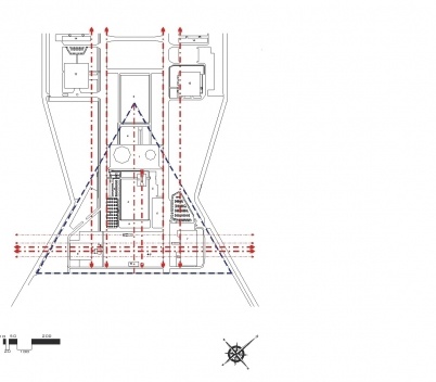 Imagem 18. Análise do projeto de Oscar Niemeyer para a Praça dos Três Poderes<br />Desenho Francisco Lauande 