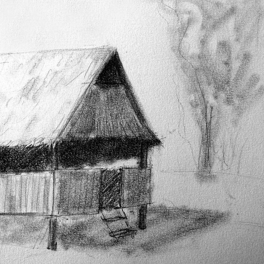 A casa<br />Desenho de Iazana Guizzo 
