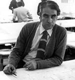 Marcello Fragelli no escritório da Promon Engenharia<br />Foto Acervo do Arquiteto 