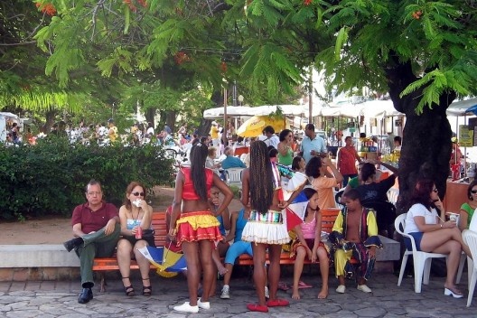 Animação no Alto da Sé, Olinda<br />Foto Eliane Lordello 