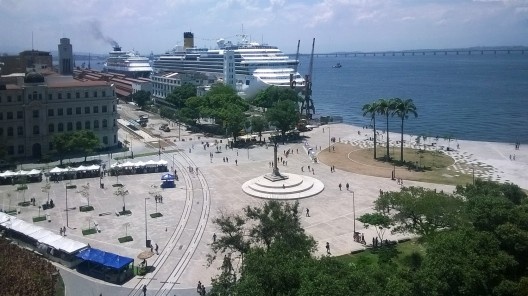 Nova Praça Mauá, vista aérea, Rio de Janeiro<br />Foto Masao Kamita 