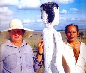 Foto do artista “Veio”  [catálogo de exposição organizado pela artista plástica Hortência Barreto]