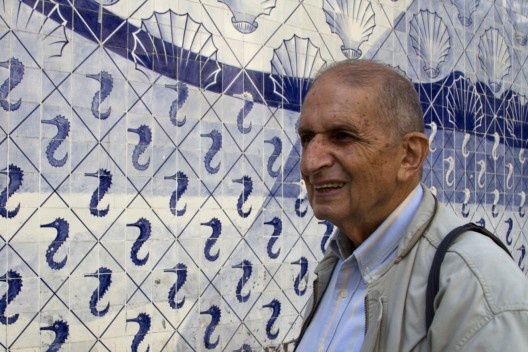 Roberto Segre no Palácio Capanema, Rio de Janeiro<br />Foto Silvana Romano Santos 