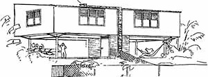 Habitação operária para Vila Monlevade, 1934 [COSTA, Lucio. Registro de uma vivência, Empresa das Artes, São Paulo, 1995]