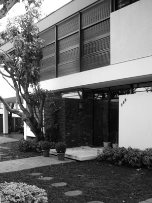 Residência José Locchi, Arq. José Pinto, Rua José Diógenes Ribeiro de Lima<br />Foto LEG 