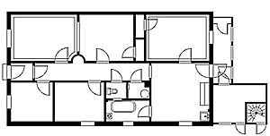 Triplex da Rua Bagg: planta atual [David Morin]