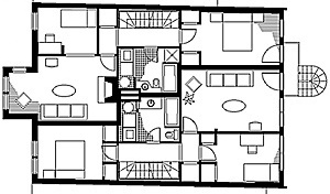 Quatreplex da Rua Coloniale: planta [David Morin]