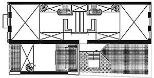 Sobrados da Rua Vigário Tenório: quarto pavimento [Locus Arquitetura]