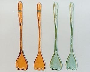 Prêmio Plagiarius 2000. 2º lugar para Produtos P.S. Addison, Taiwan, pela cópia dos servidores de salada "Maverick" da Koziol Geschenkartikel GmbH, Erbach, Alemanha