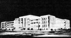 Concurso para o edifício-sede do Ministério da Educação e Saúde, 2º colocado, arquiteto Raphael Galvão [CAVALCANTI, Lauro. As preocupações do belo. Rio de Janeiro, Taurus, 1995]