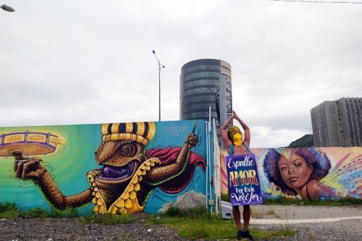 Mural da passarela Nego Quirido<br />Foto Rafael Alves Campos 