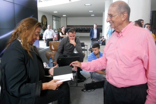 Zaha Hadid e Roberto Segre<br />Foto divulgação 