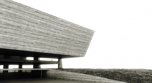 Museu de Arte Contemporânea da Universidade de São Paulo – MAC/USP, 1975, projeto não construído de Paulo Mendes da Rocha<br />Render Marcos Vinícius Damon 