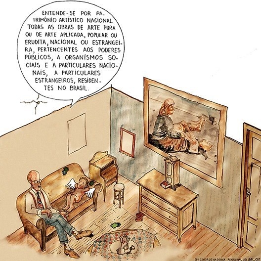 Série “Fundação pró-Memória em extinção”, desenhos de Antonio Luiz Dias de Andrade, Janjão