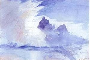 "Estudo nuvens", John Ruskin.  [Ruskin´s Library, University of Lancaster, 2004]