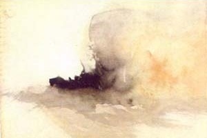 "Ship on fire", Joseph Turner, 1826-30.  [Turner, Londres, Taschen, 2000, p. 75]
