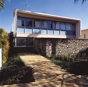 Residência Mario Bittencourt, João Vilanova Artigas, 1959<br />Foto Nelson Kon 