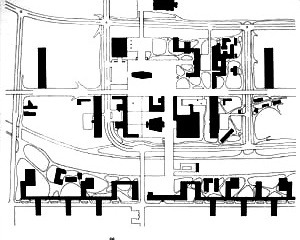 Mapa de figura e fundo: Saint-Dié [Ciudad Collage]