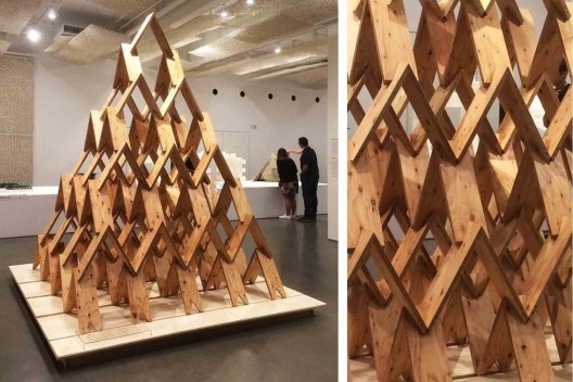 Exposição de maquetes de projetos do arquiteto Kengo Kuma, Japan House, São Paulo, 2017<br />Foto Abilio Guerra 