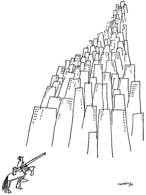 Charge de Claudius em Arquitetura, junho-1963