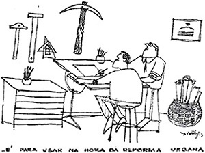 Charge de Claudius em Arquitetura, julho-1963