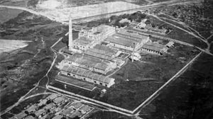 Foto aérea da antiga fábrica Tacaruna