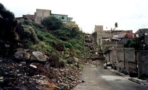 Assentamento irregular na serra de Santa Catalina, delegação Iztapalapa Distrito Federal