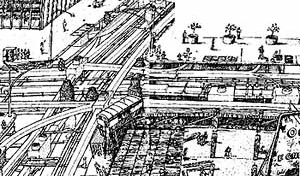 Redes de infra-estrutura nas vias públicas [MACAULAY, David. Subterrâneos da cidade. Editora Martins Fontes, São Paulo, 1988, p. 44]