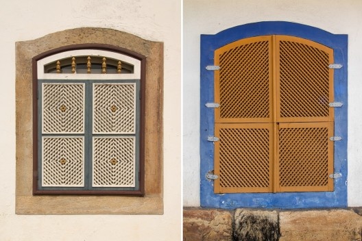 Janelas com rótula em Ouro Preto MG<br />Foto Egon Vettorazzi, 2021 