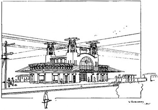 Estação de trem, Mainrinque SP, arquiteto Victor Dubugras
