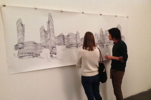 “Architettura del Disegno”, Galleria Srisa, detalhe “Copanização”, sala 1, Florença, 2013. <br />Foto Zeuler Lima 