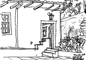 Desenho feito pelo Éolo, em Ouro Preto