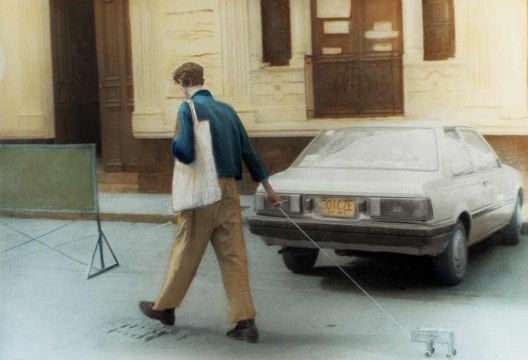 Francis Alÿs, The Collector, 1991<br />Foto divulgação  [www.francisalys.com]