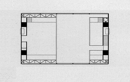 Loja Forma, planta mezanino, São Paulo, 1987. Arquiteto Paulo Mendes da Rocha<br />Imagem divulgação  [PIÑÓN, Helio. Paulo Mendes da Rocha. São Paulo, Romano Guerra Editora, 2002]