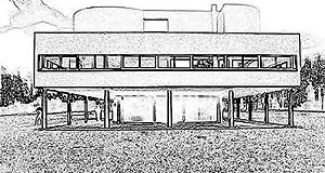 Vila Savoye, Poissy 1928/31, Le Cobusier