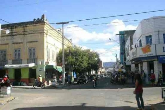 Rua do centro do Crato, situação atual<br />Foto Ana Paula C. Gurgel 