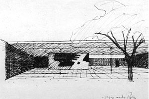 Mies van der Rohe, Casa con tres patios, 1934