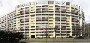 Complexo Leninplatz em Berlin-Friedrichshain, tombado em 1992. Arquiteto Hermann Henselman