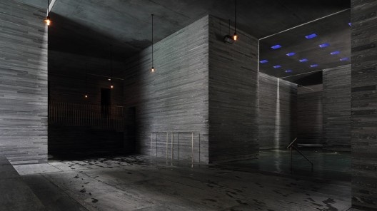 Termas de Vals, Vals, Suíça, 1996. Arquiteto Peter Zumthor<br />Foto Kazunori Fujimoto  [Wikimedia Commons]
